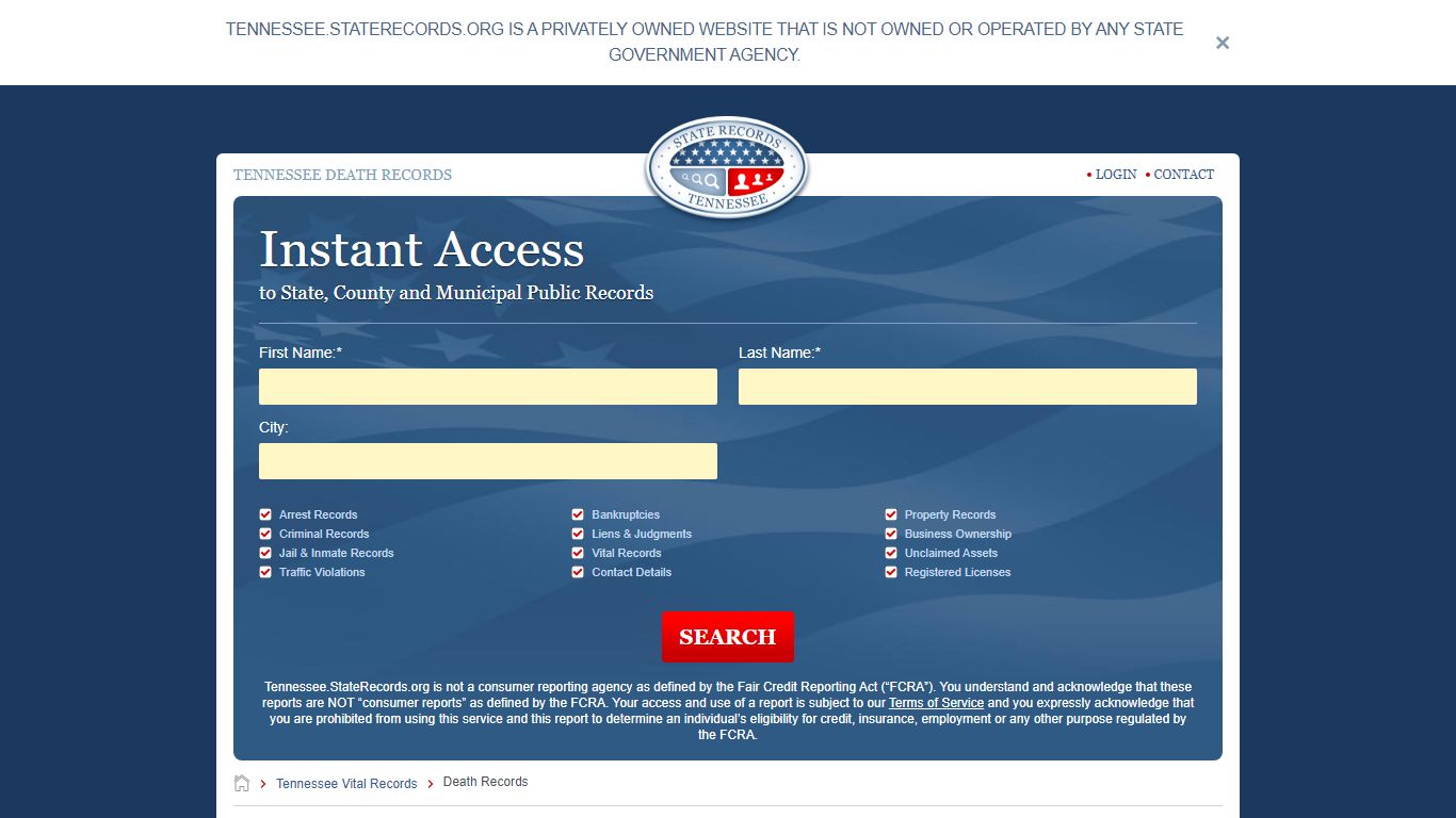How to Find Tennessee Death Records | StateRecords.org